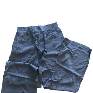 Black Wide Leg Tie Pants